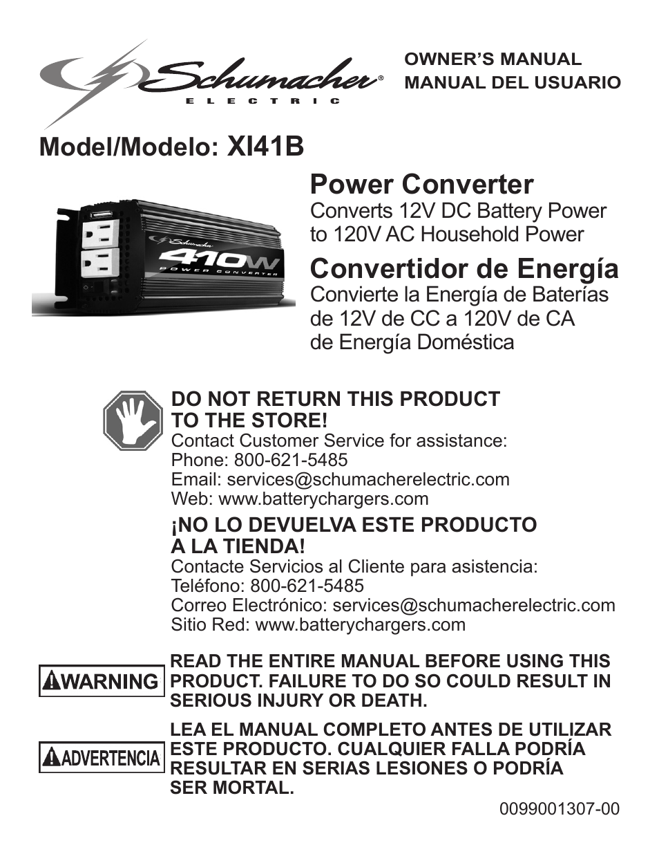 Schumacher Power Converter X141B User Manual | 27 pages