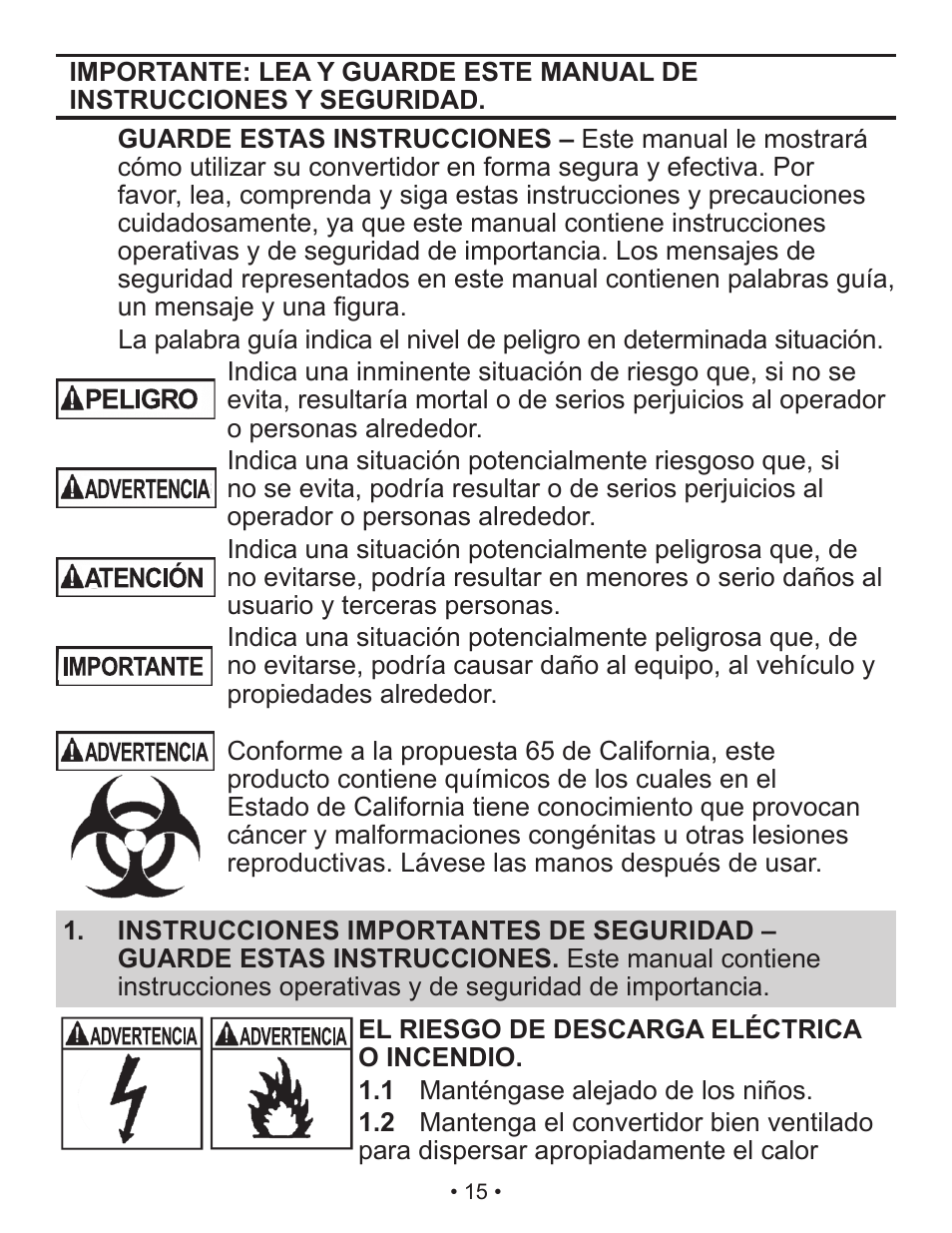 Schumacher Power Converter X141B User Manual | Page 15 / 27