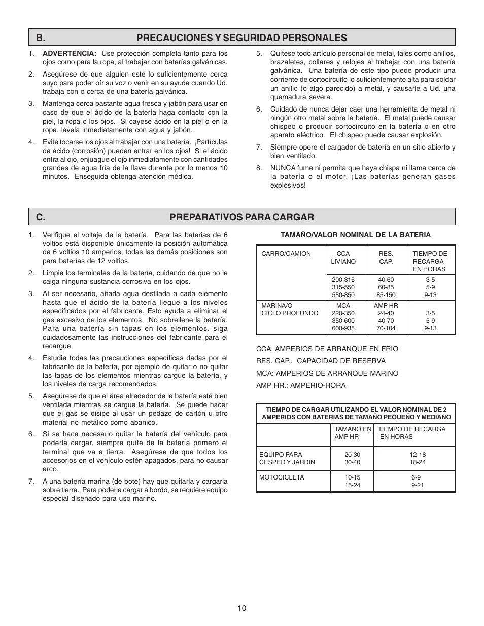 Schumacher 520A-PE User Manual | Page 10 / 16
