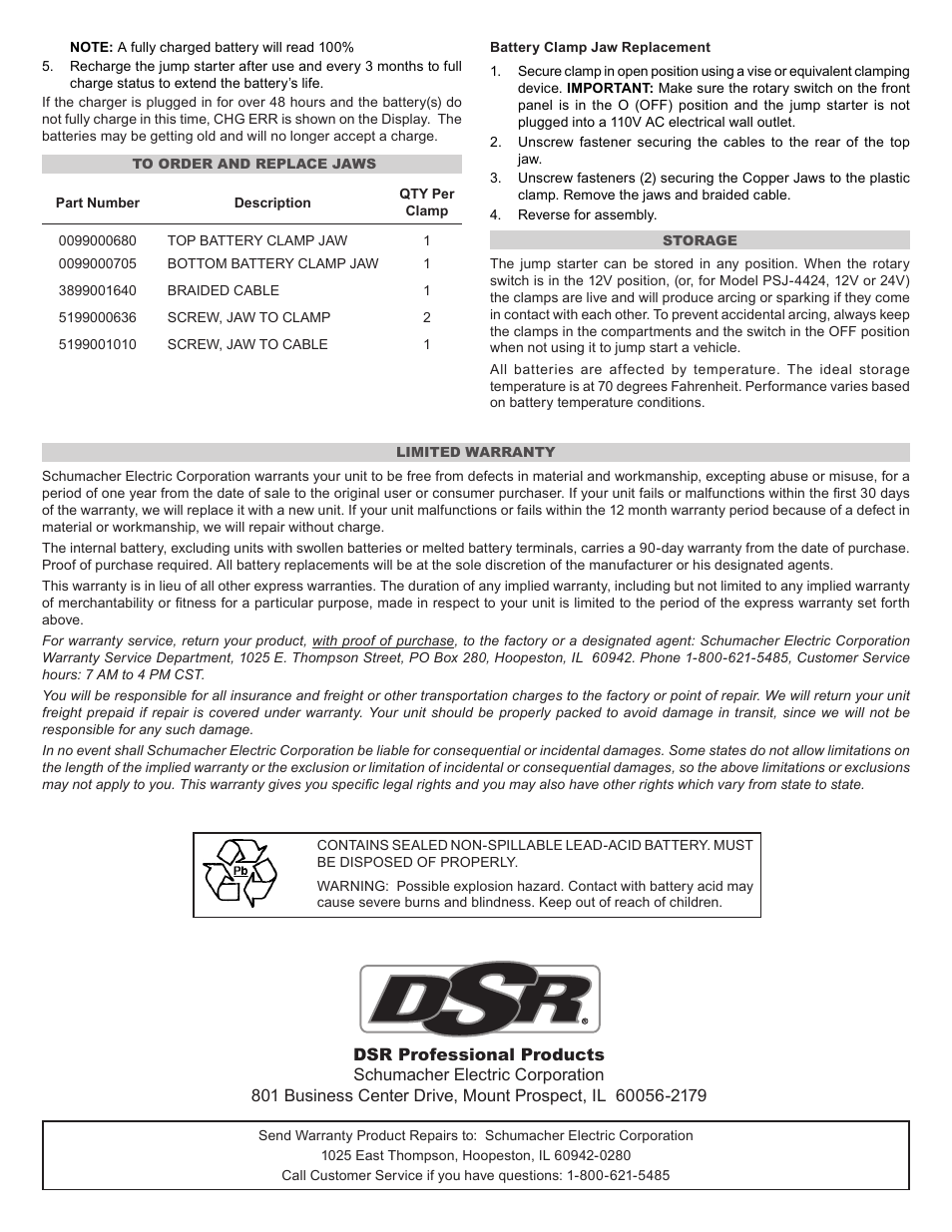 Schumacher ProSeries 94080025 User Manual | Page 2 / 2