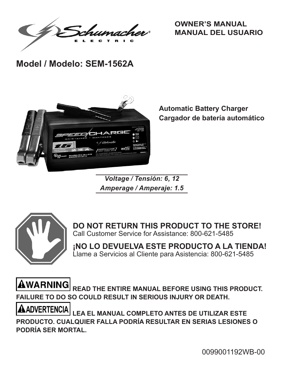 Schumacher Automatic SEM-1562A User Manual | 38 pages