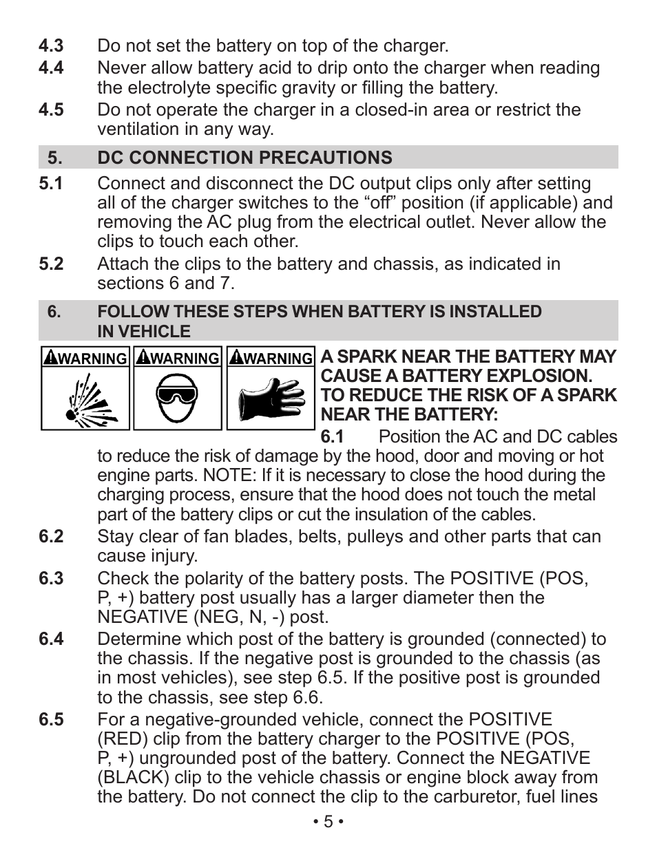 Schumacher Automatic SEM-1562A User Manual | Page 6 / 38