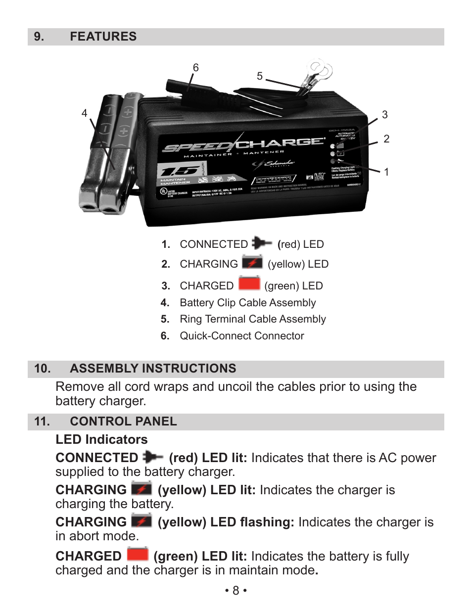 Schumacher Automatic SEM-1562A User Manual | Page 9 / 38