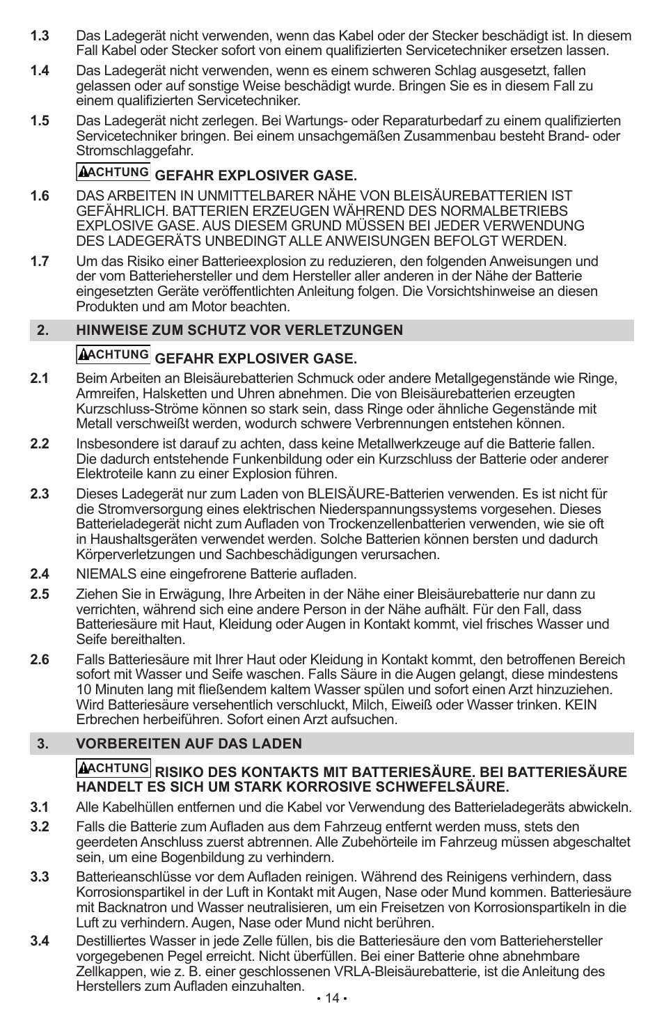 Schumacher Automatic with Engine Start SCI90 User Manual | Page 14 / 47