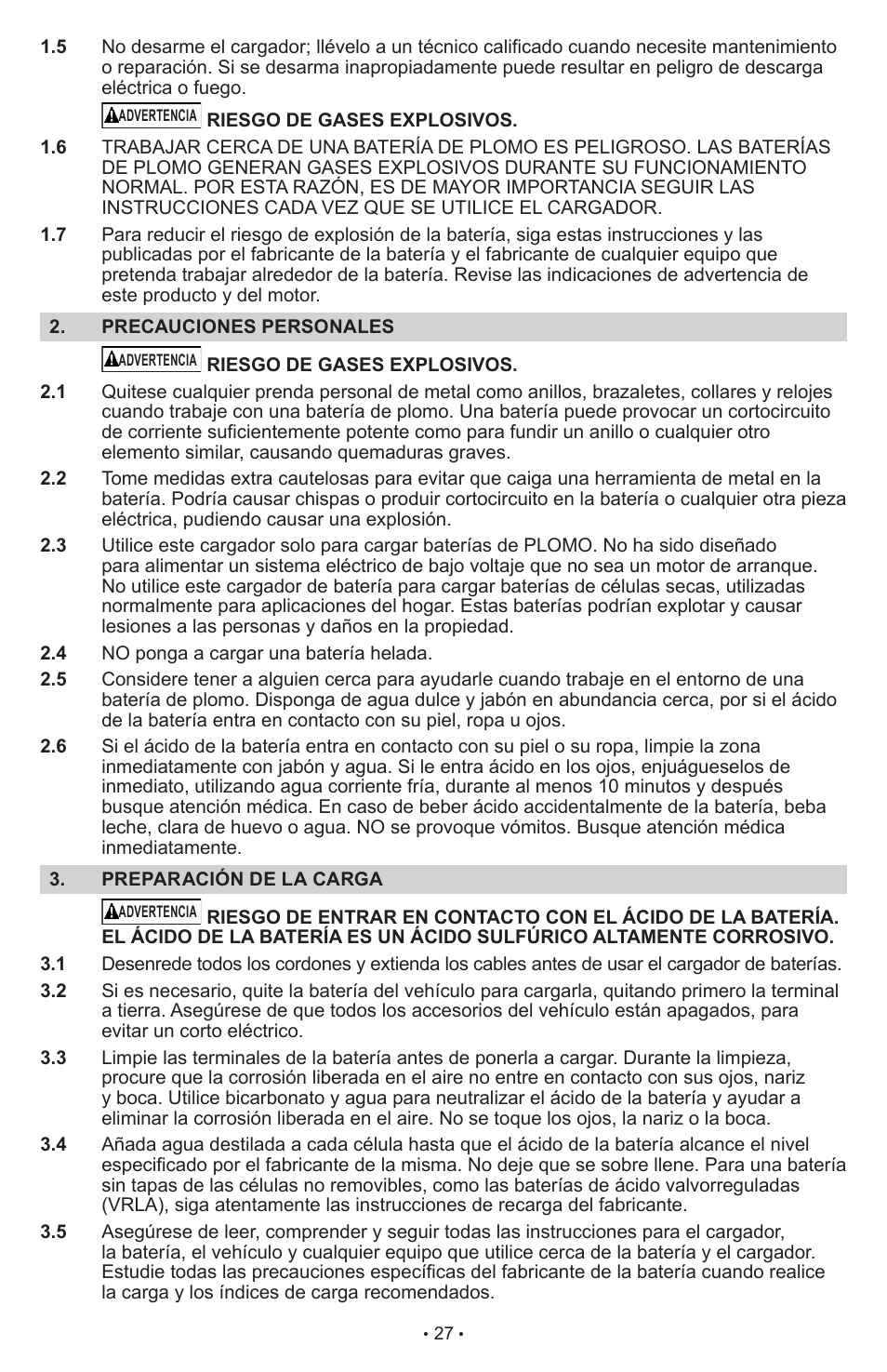 Schumacher Automatic with Engine Start SCI90 User Manual | Page 27 / 47