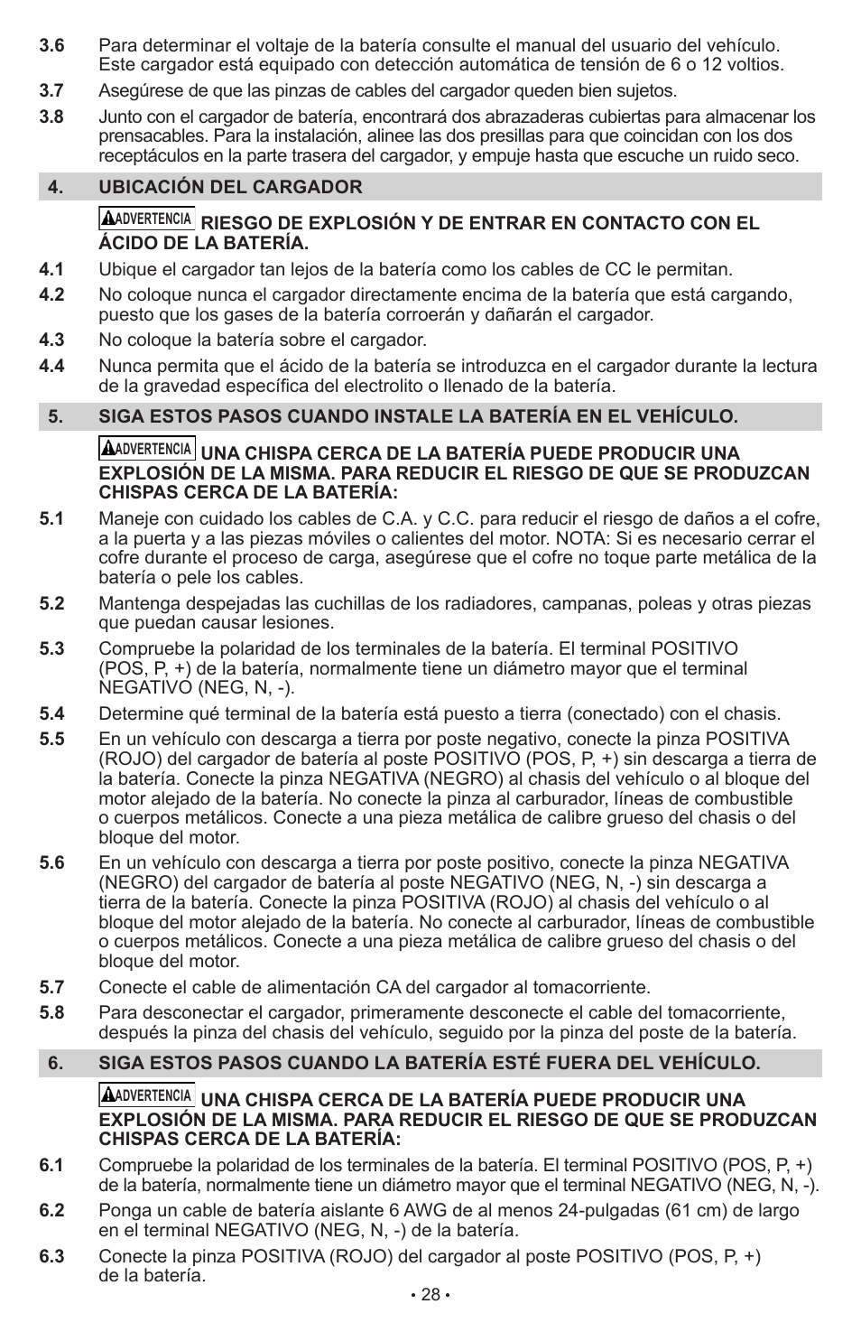 Schumacher Automatic with Engine Start SCI90 User Manual | Page 28 / 47