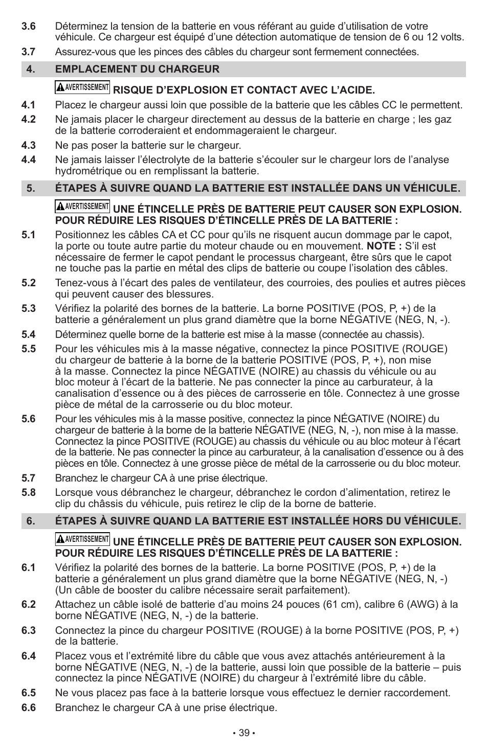 Schumacher Automatic with Engine Start SCI90 User Manual | Page 39 / 47
