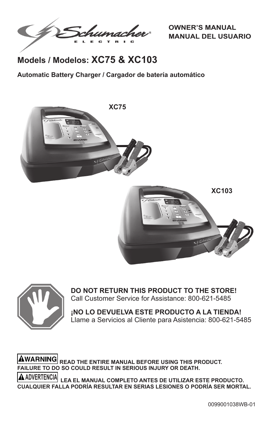Schumacher AUTOMATIC BATTERY CHARGER XC75 User Manual | 29 pages
