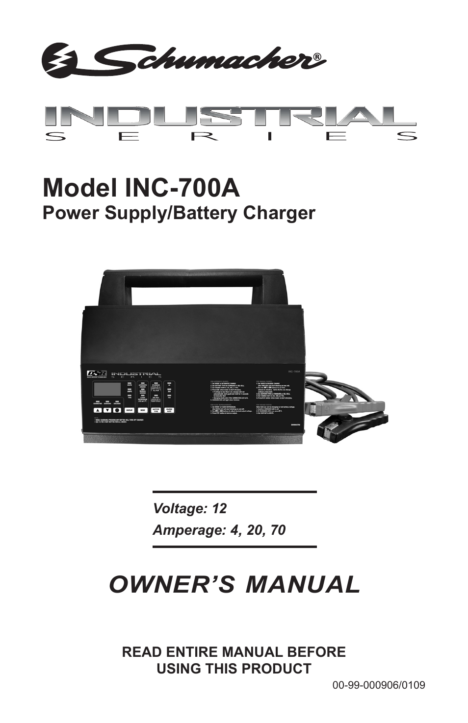 Schumacher 00-99-000906 User Manual | 44 pages