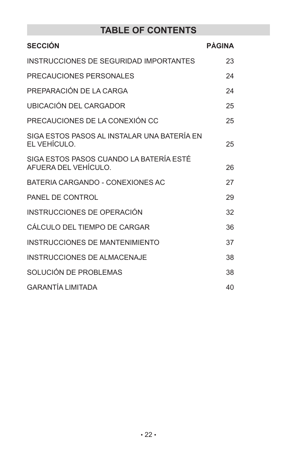 Schumacher 00-99-000906 User Manual | Page 25 / 44