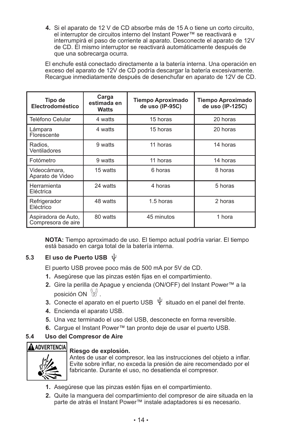 Schumacher IP-125C User Manual | Page 17 / 20