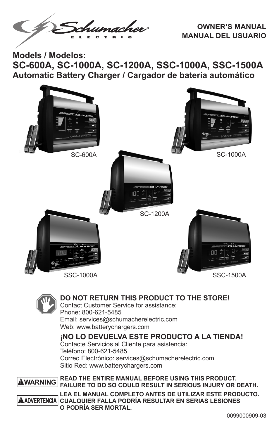 Schumacher SC-600A User Manual | 23 pages