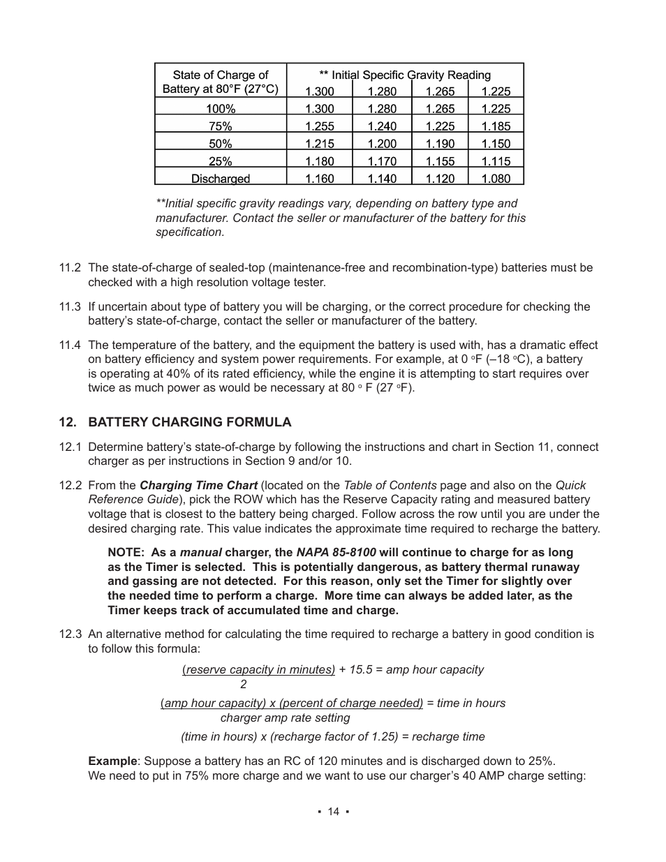 Schumacher 85-8100 User Manual | Page 14 / 56