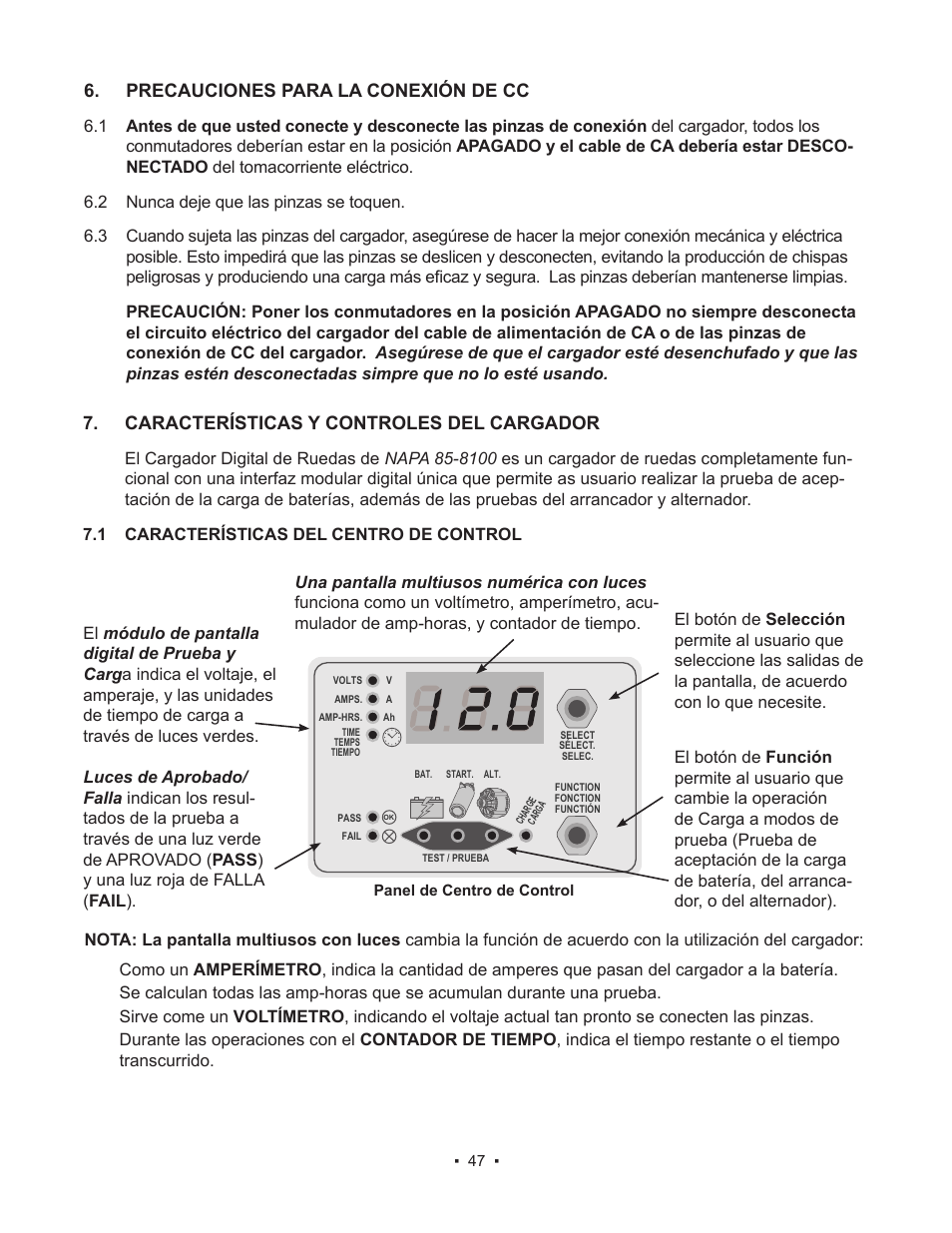 Schumacher 85-8100 User Manual | Page 47 / 56
