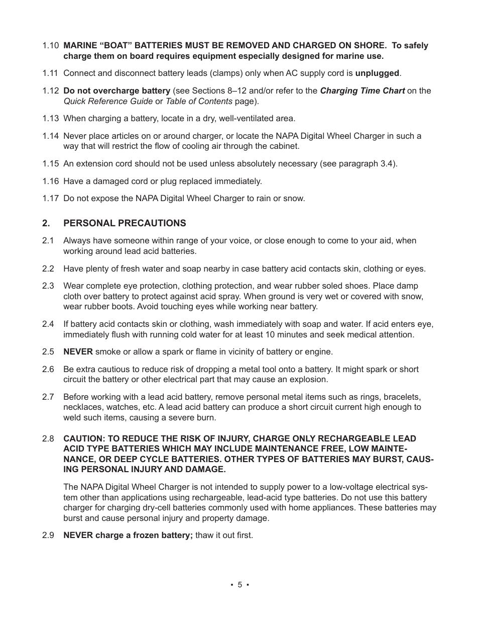 Schumacher 85-8100 User Manual | Page 5 / 56