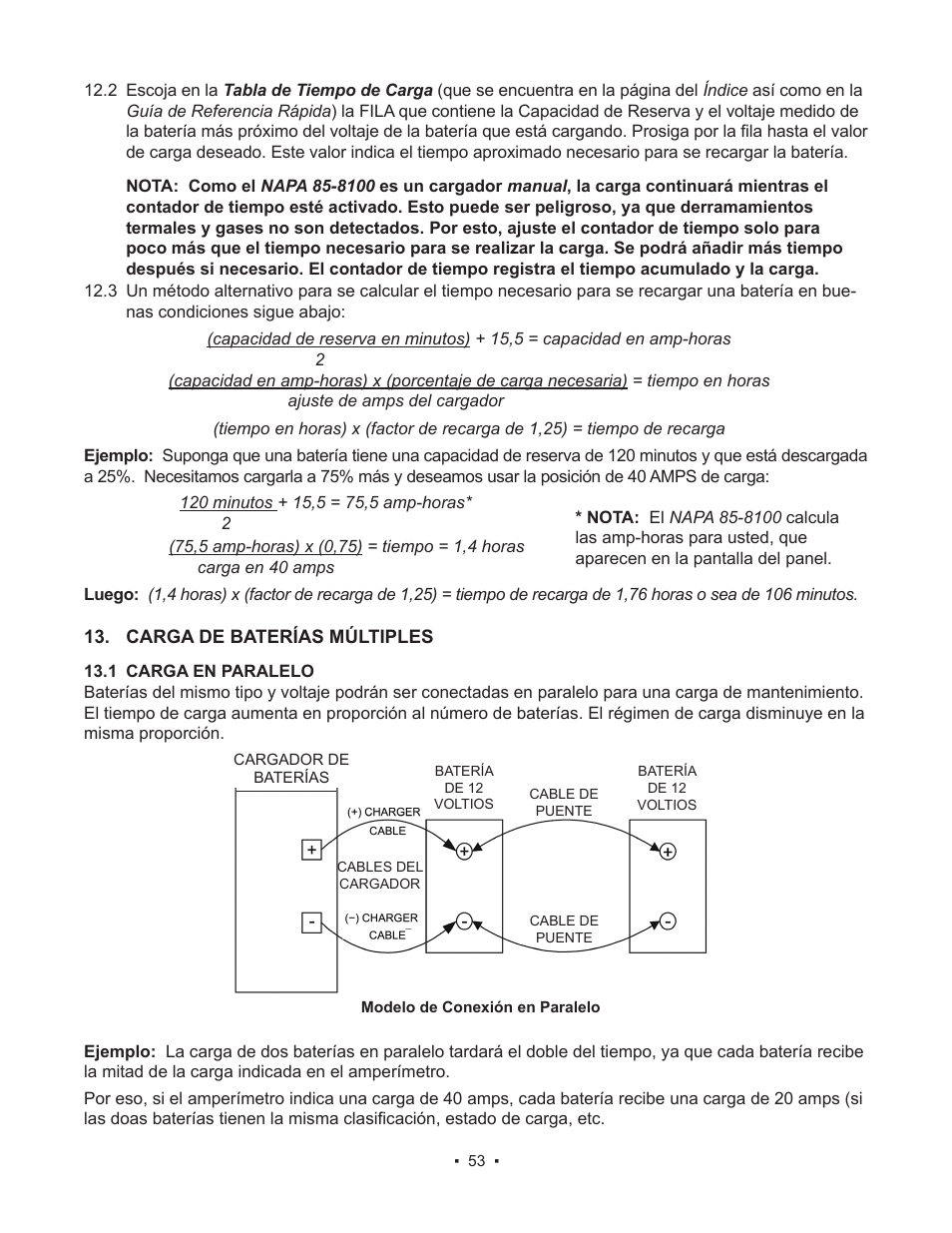 Schumacher 85-8100 User Manual | Page 53 / 56