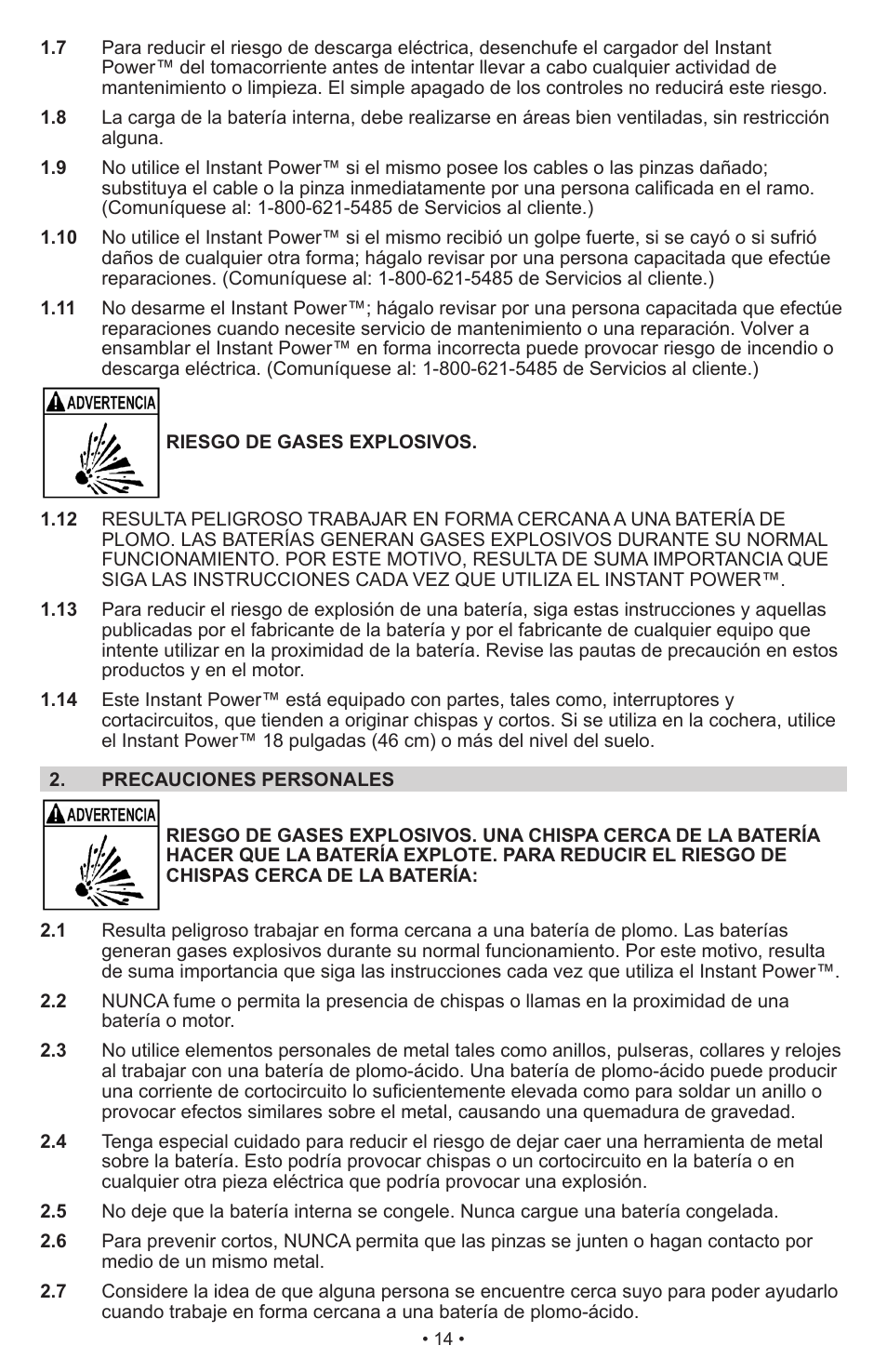 Schumacher IP-1875C User Manual | Page 18 / 40