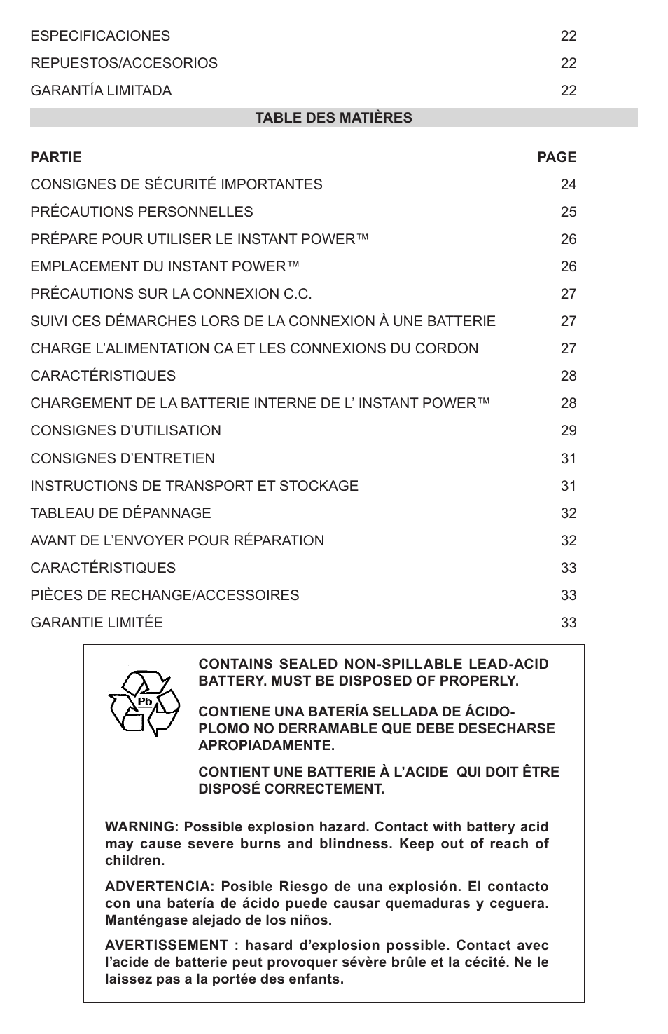 Schumacher IP-1875C User Manual | Page 4 / 40