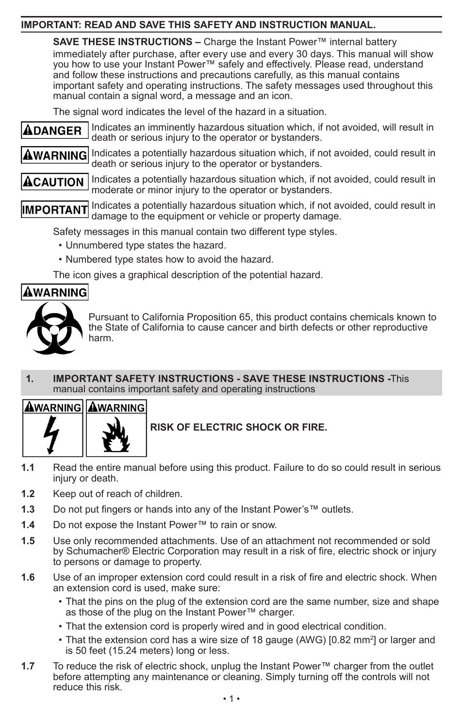 Schumacher IP-1875C User Manual | Page 5 / 40