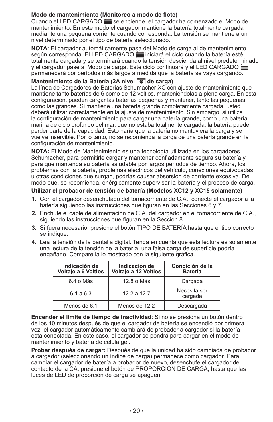Schumacher XC10 User Manual | Page 21 / 26