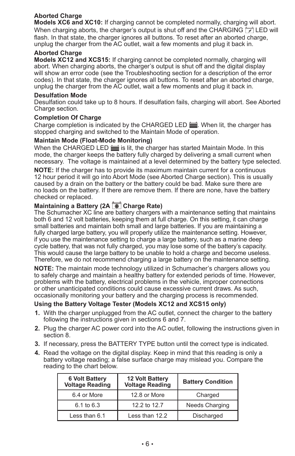 Schumacher XC10 User Manual | Page 7 / 26