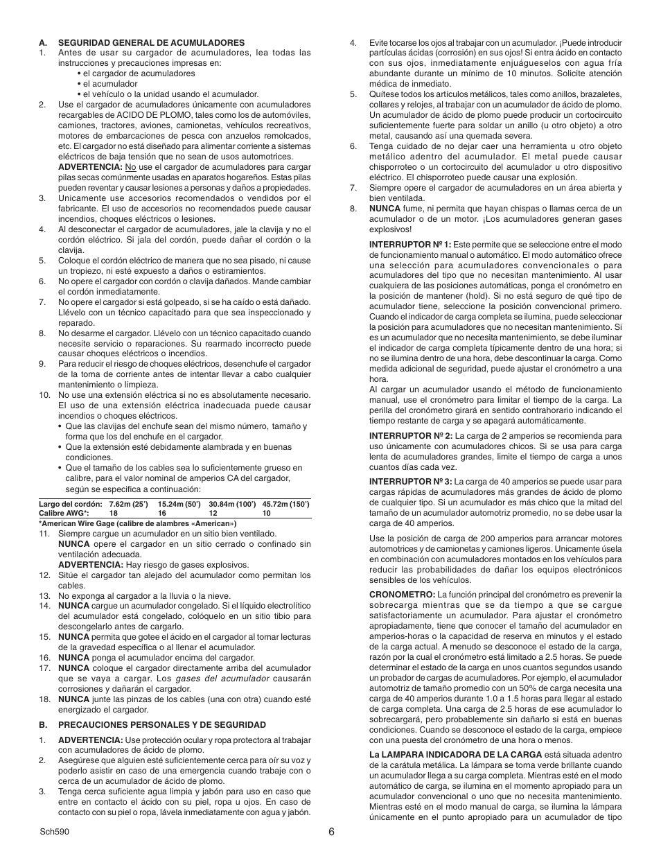 Schumacher SE-6242A User Manual | Page 6 / 8