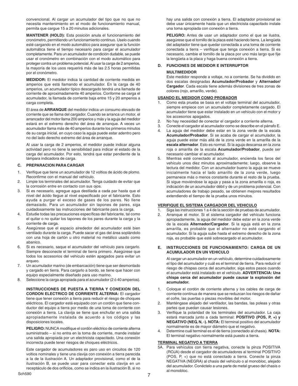 Schumacher SE-6242A User Manual | Page 7 / 8