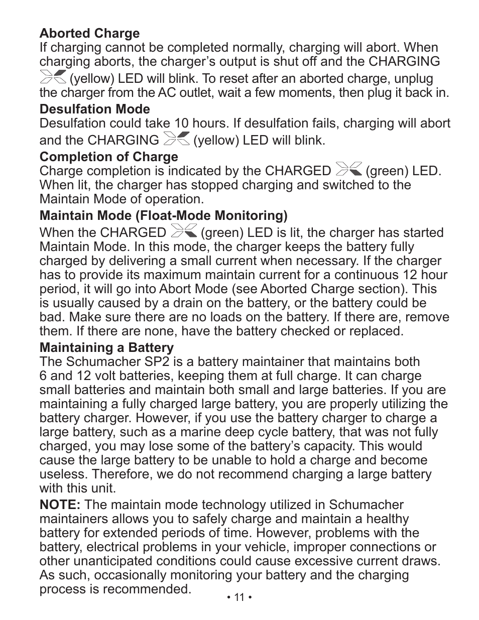 Schumacher Automatic SP2 User Manual | Page 12 / 39