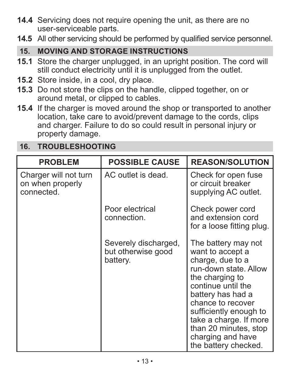 Schumacher Automatic SP2 User Manual | Page 14 / 39