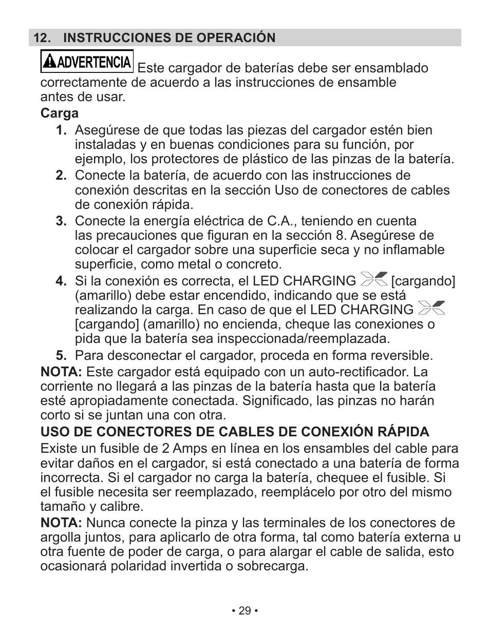 Schumacher Automatic SP2 User Manual | Page 30 / 39