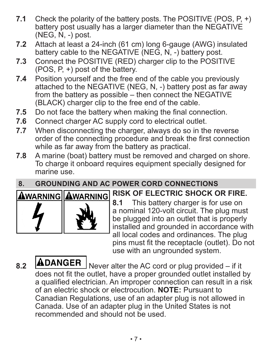 Schumacher Automatic SP2 User Manual | Page 8 / 39