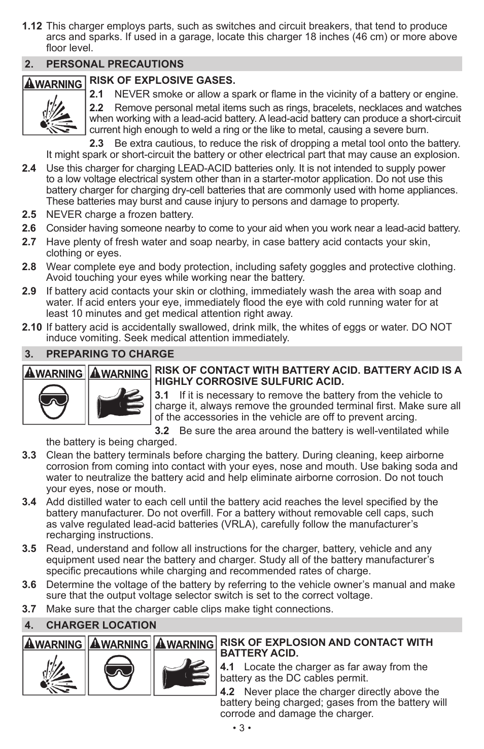 Schumacher Proseries PSC-12500A User Manual | Page 3 / 39