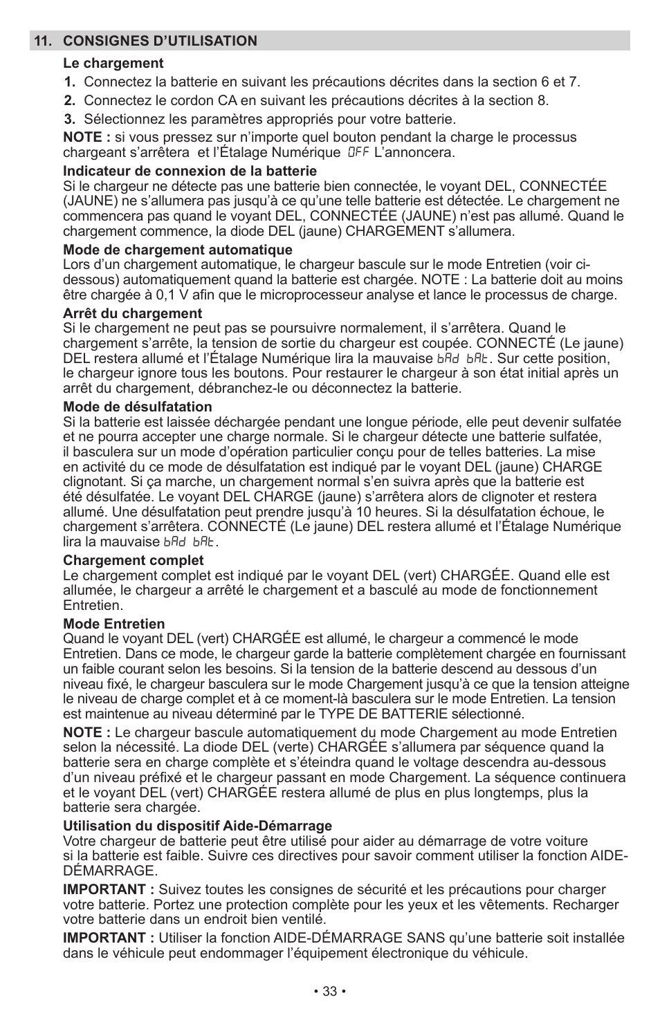 Schumacher Proseries PSC-12500A User Manual | Page 33 / 39