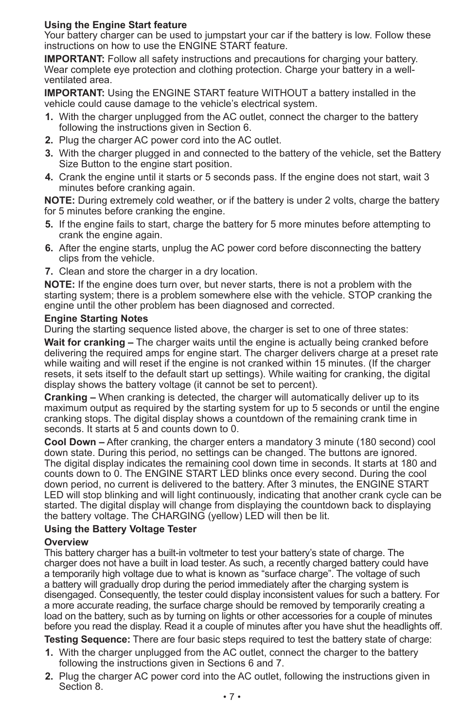 Schumacher Proseries PSC-12500A User Manual | Page 7 / 39