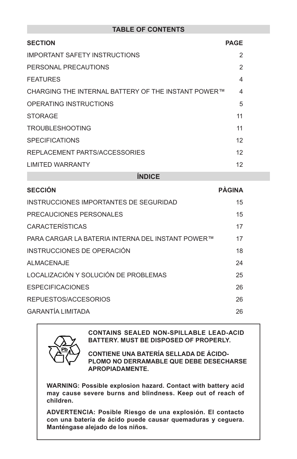Schumacher XP2260 User Manual | Page 3 / 30