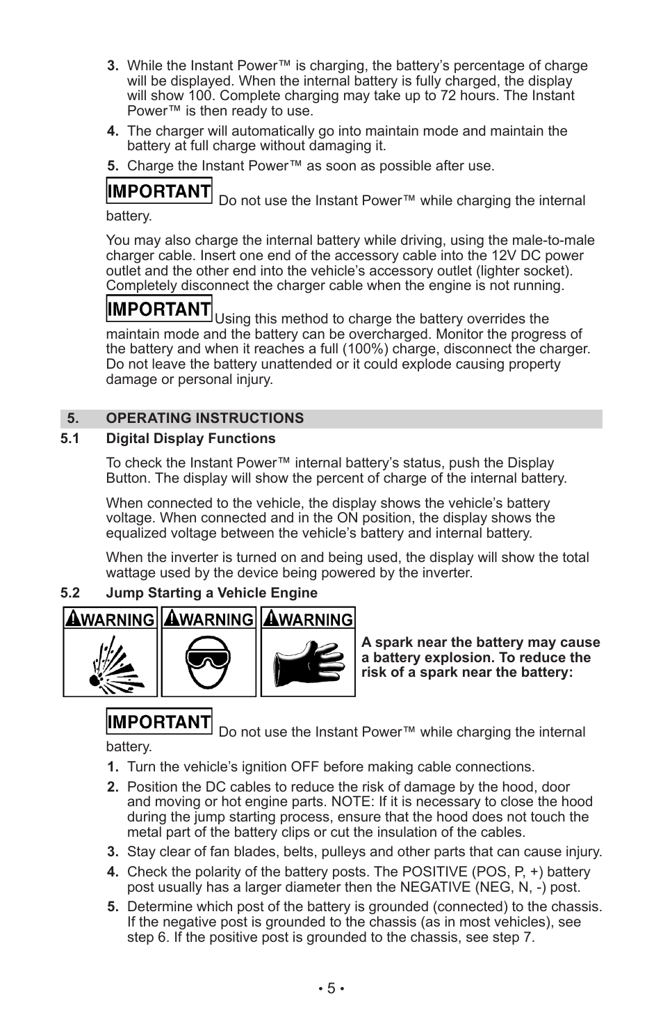 Schumacher XP2260 User Manual | Page 8 / 30