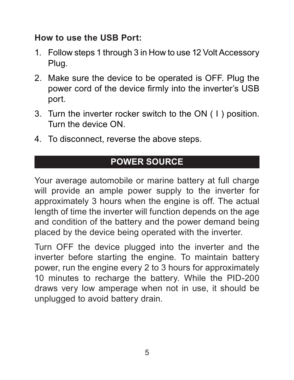 Schumacher PID-200 User Manual | Page 5 / 24