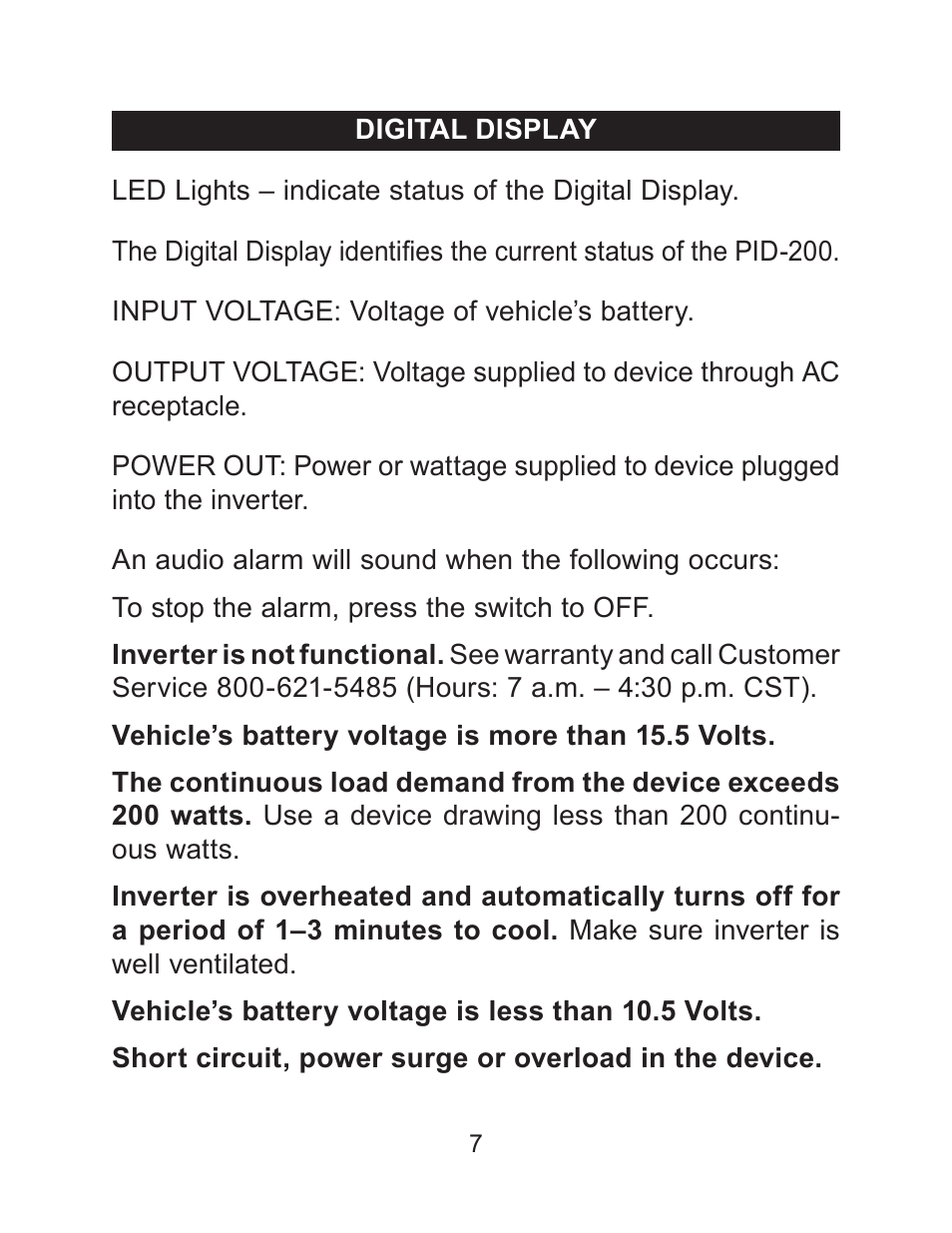 Schumacher PID-200 User Manual | Page 7 / 24