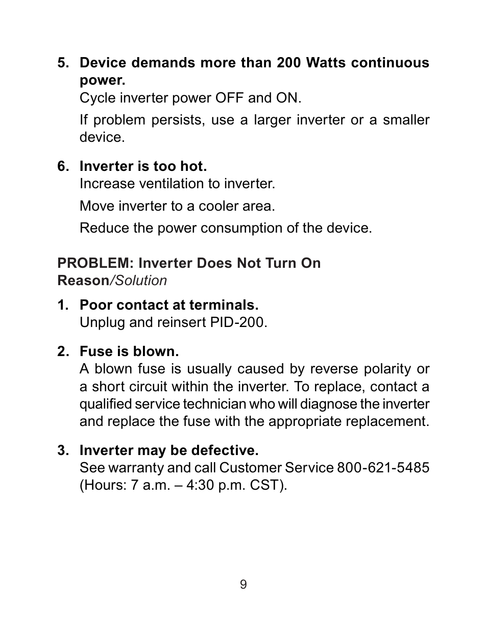 Schumacher PID-200 User Manual | Page 9 / 24