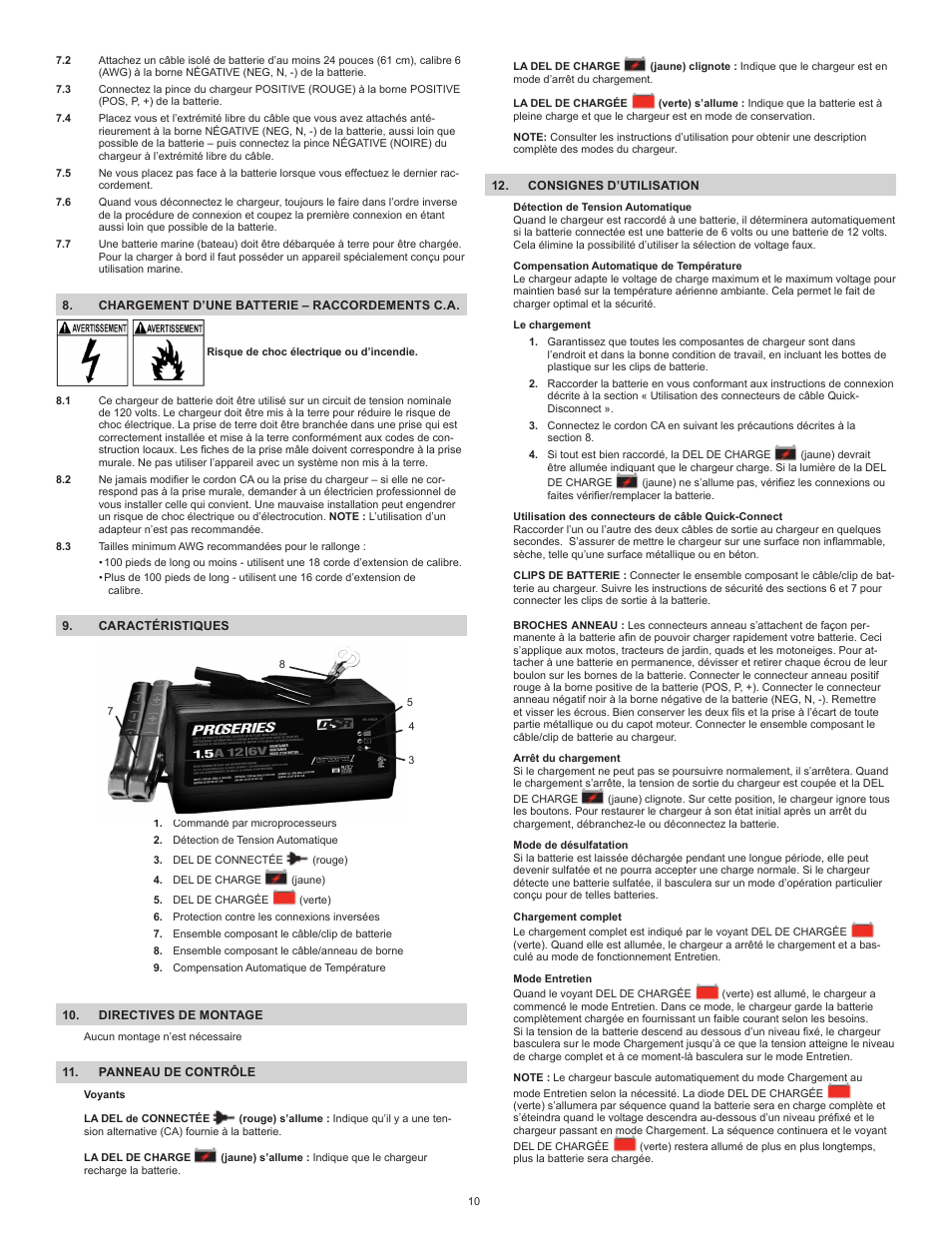 Schumacher Automatic PS-1562A User Manual | Page 10 / 12