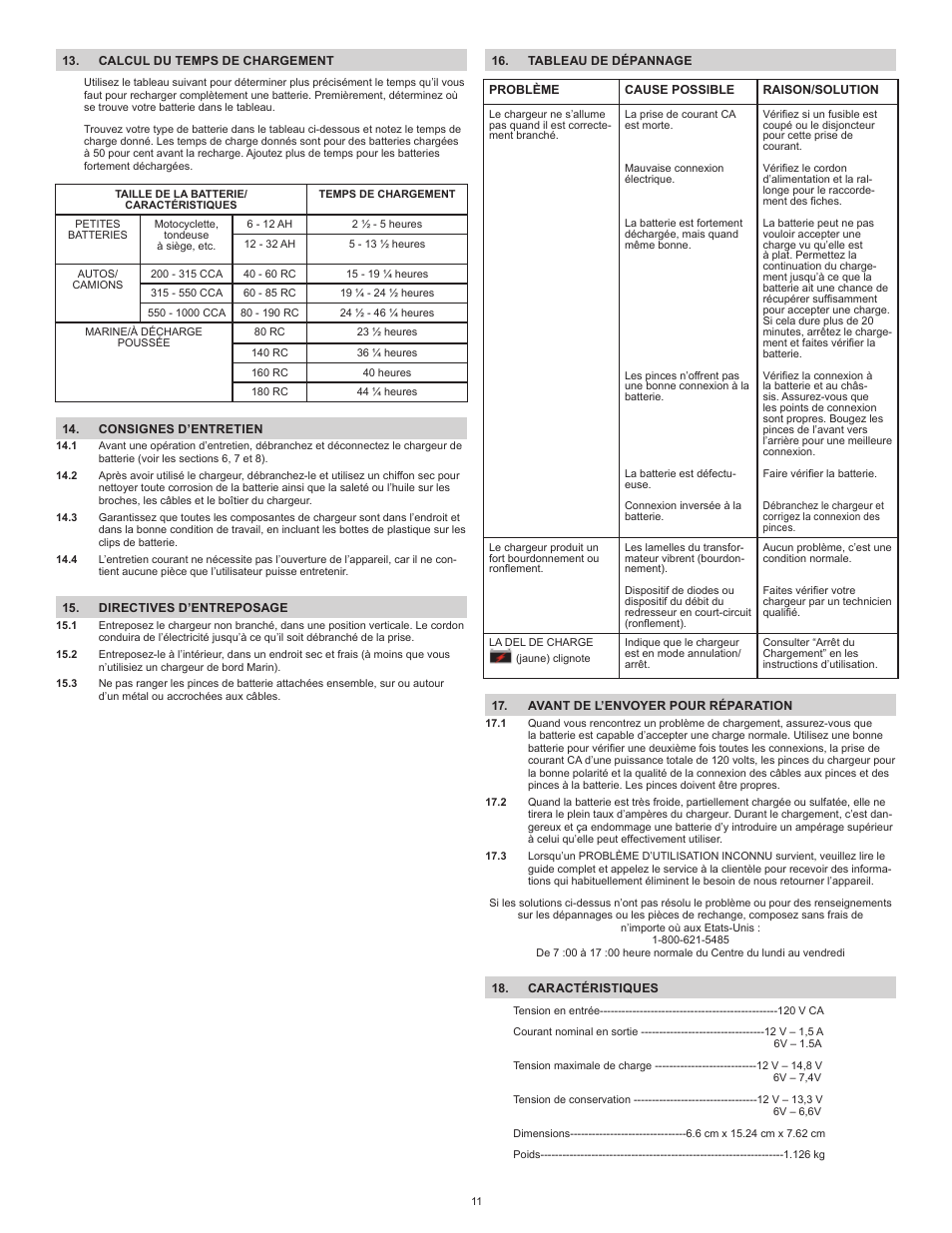 Schumacher Automatic PS-1562A User Manual | Page 11 / 12