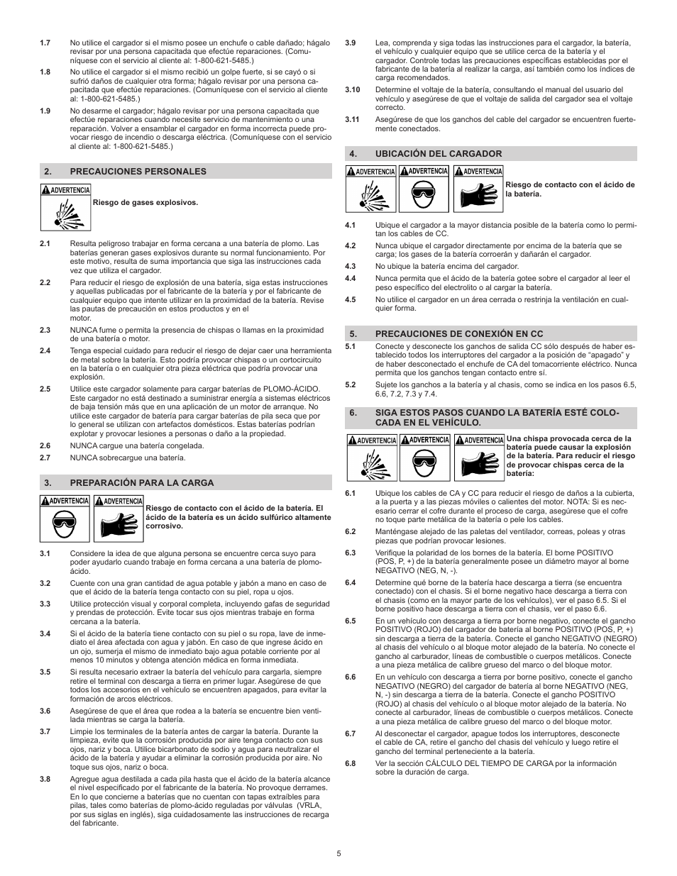 Schumacher Automatic PS-1562A User Manual | Page 5 / 12