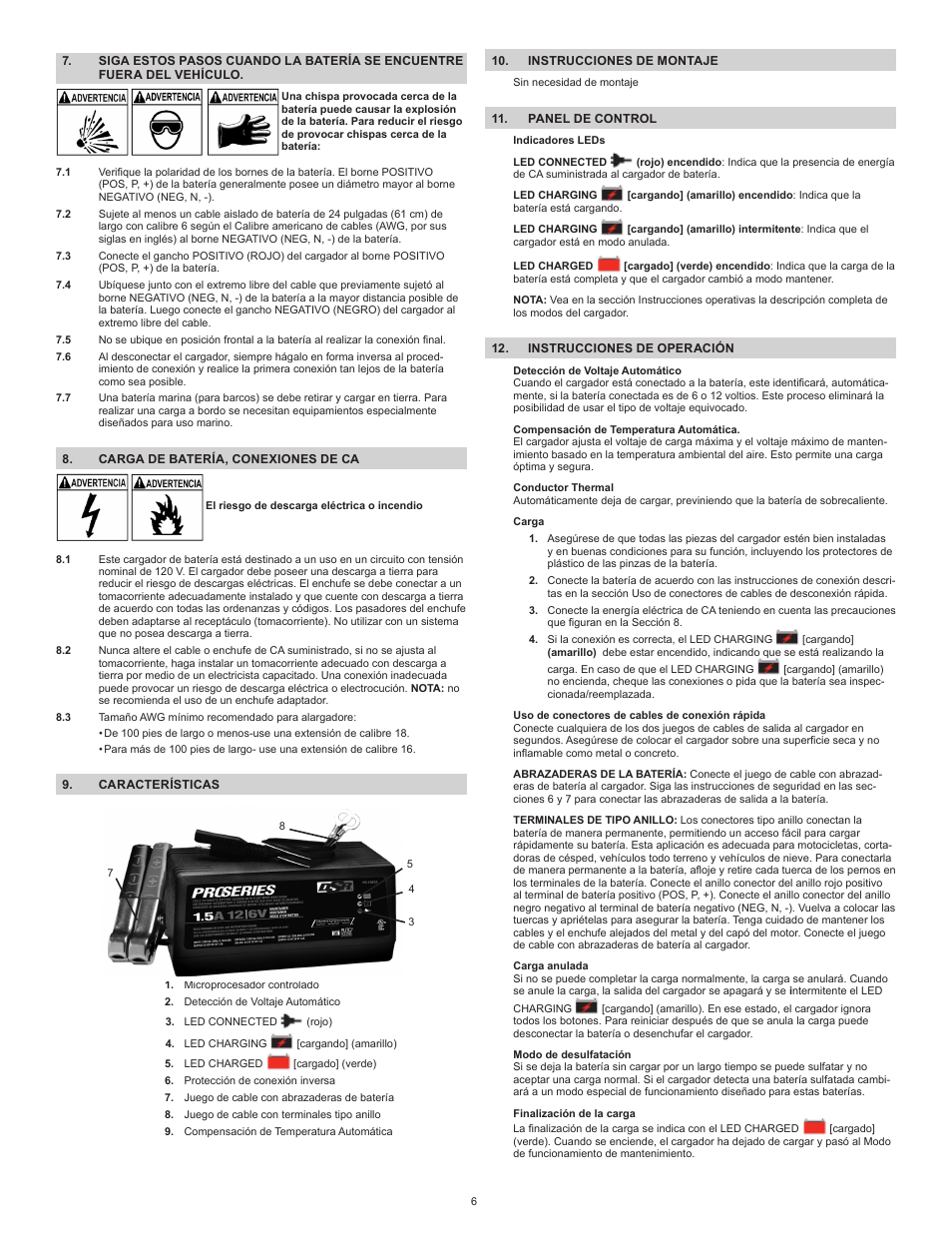 Schumacher Automatic PS-1562A User Manual | Page 6 / 12