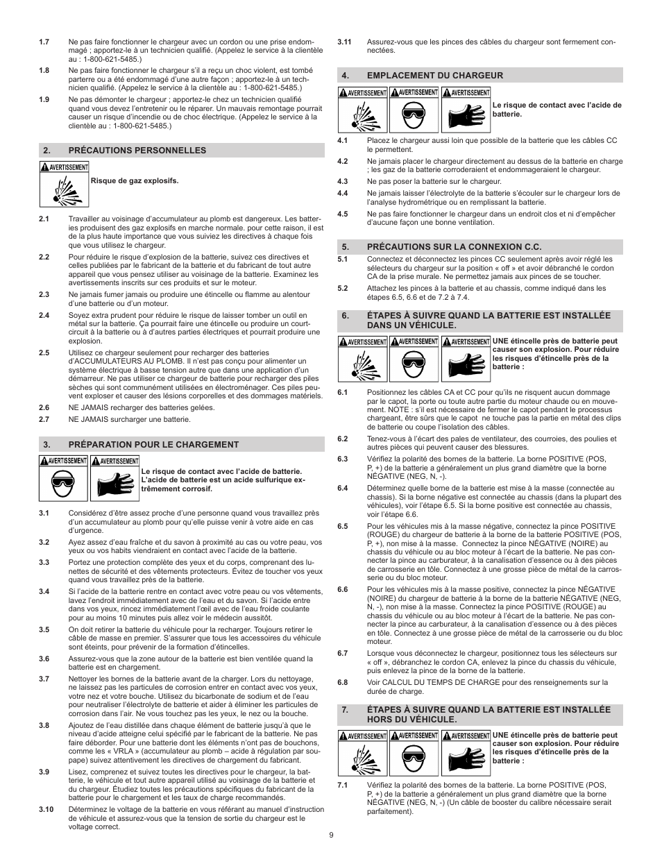 Schumacher Automatic PS-1562A User Manual | Page 9 / 12