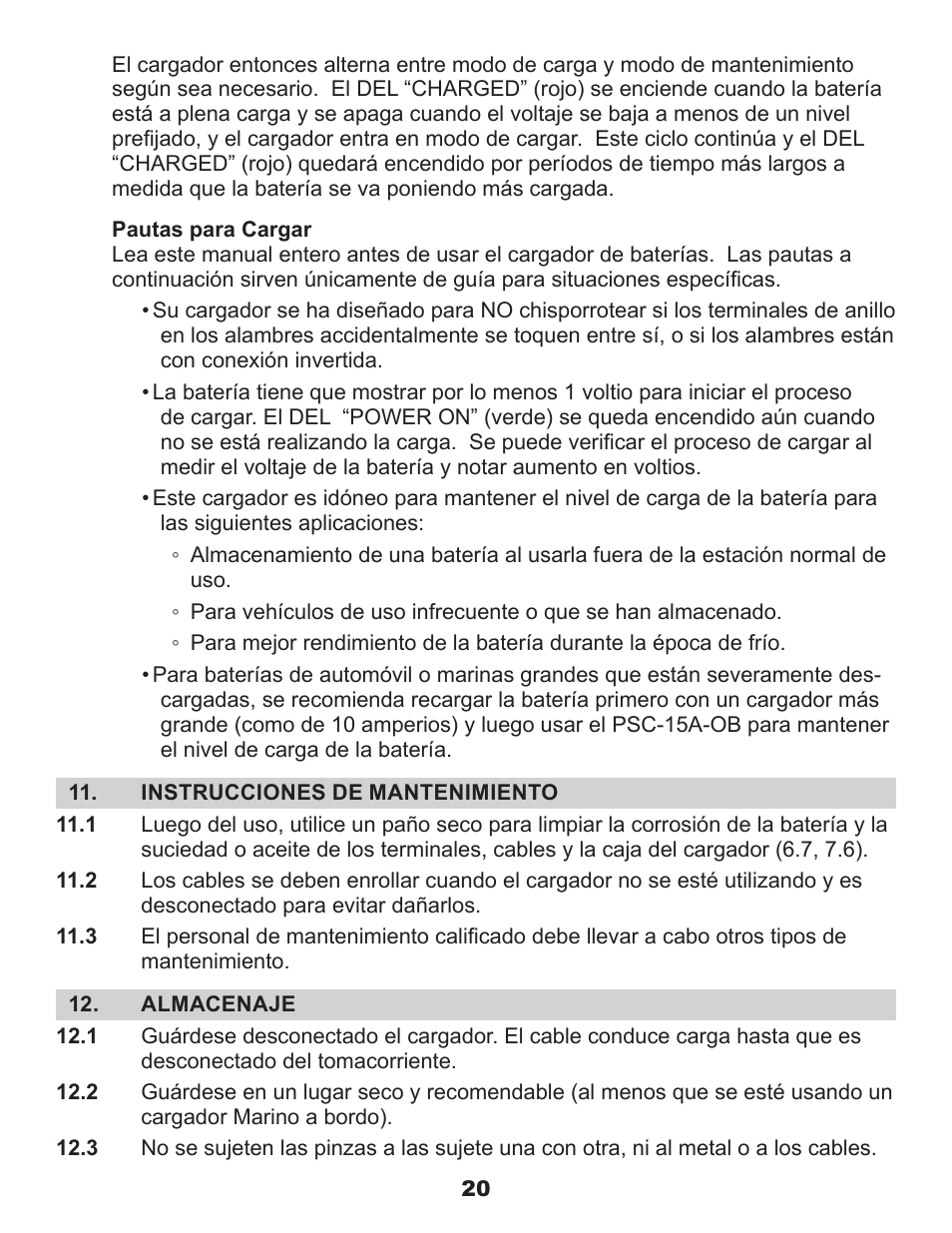 Schumacher Proseries PSC-15A-OB User Manual | Page 24 / 41