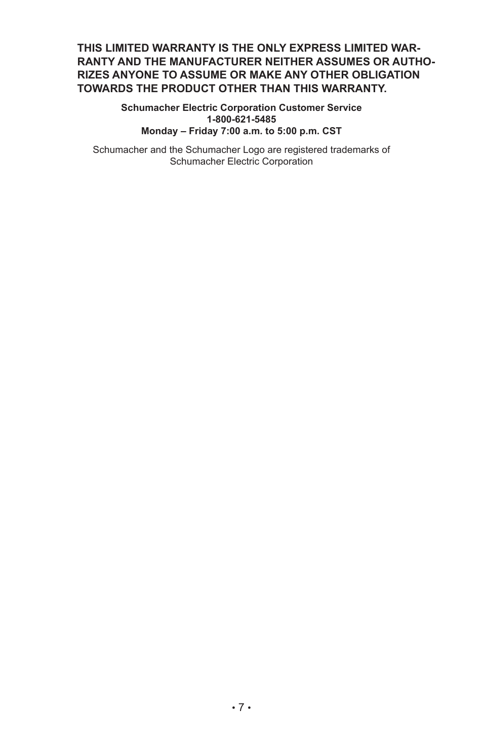 Schumacher 94026931 User Manual | Page 10 / 20