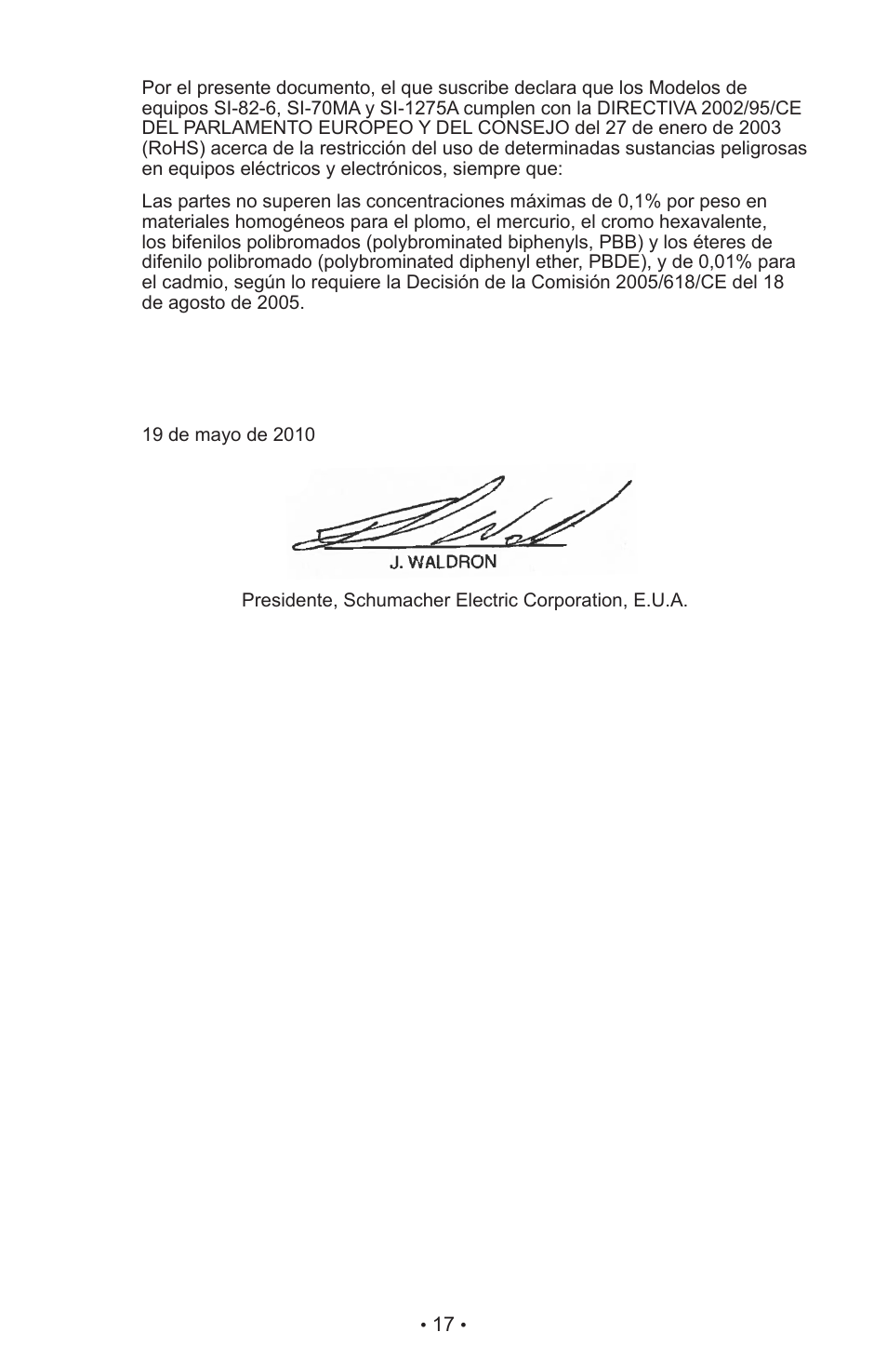 Schumacher MANUAL DO USURIO SI-82-6 User Manual | Page 21 / 52