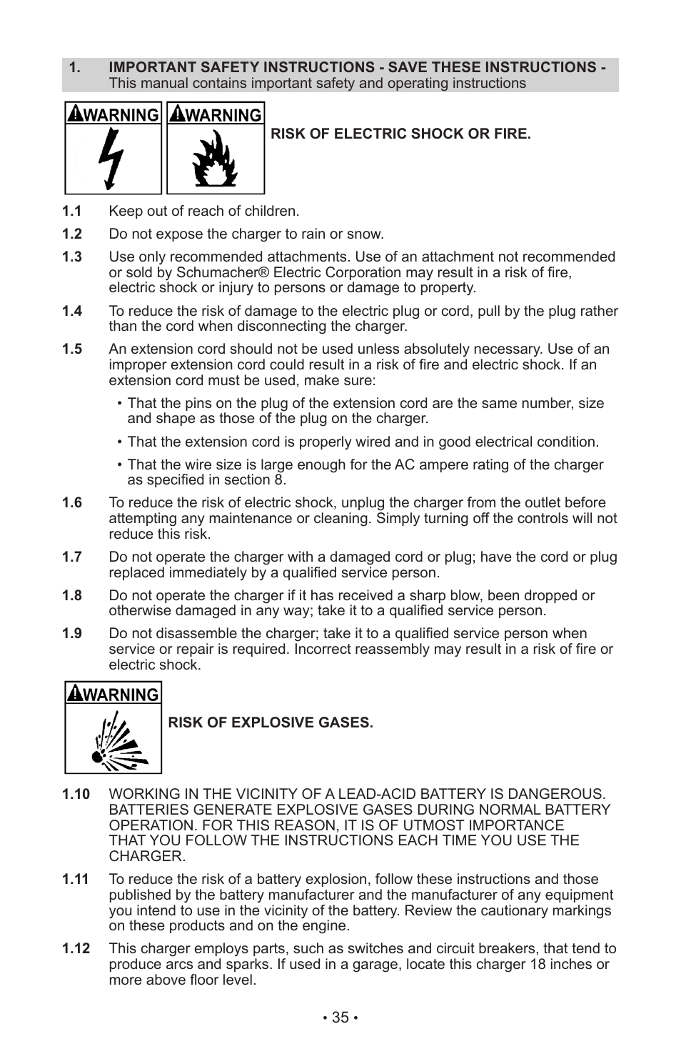 Schumacher MANUAL DO USURIO SI-82-6 User Manual | Page 39 / 52