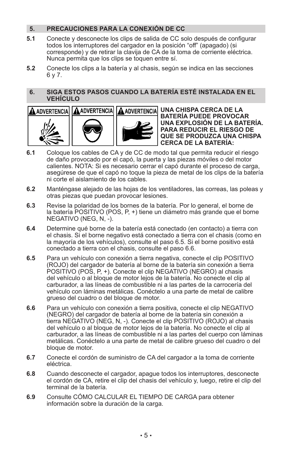 Schumacher MANUAL DO USURIO SI-82-6 User Manual | Page 9 / 52
