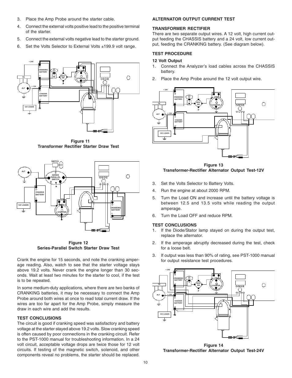 Figure 12 series-parallel switch starter draw test | Schumacher PST-1000 User Manual | Page 10 / 12